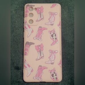 2 Pack Western Cowgirl Boots/Bows Phone Cases for Samsung Galaxy S20 FE 5G/S20